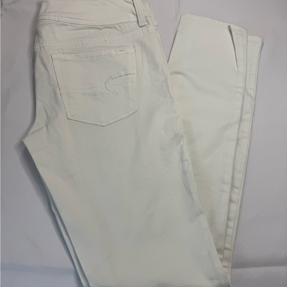 American Eagle Outfitters White Straight Leg‎ Denim - Picture 1 of 9